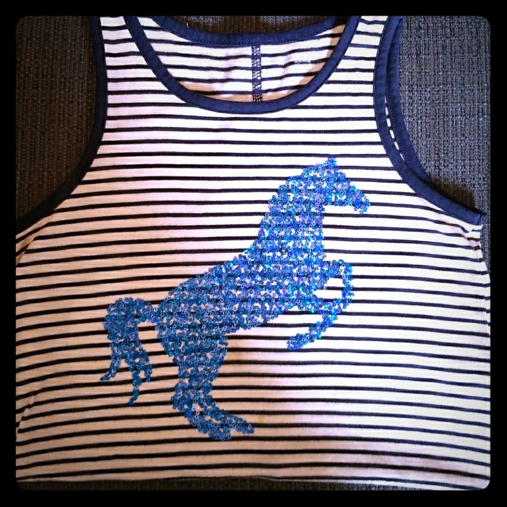 GAP kids sequins racerback shirt